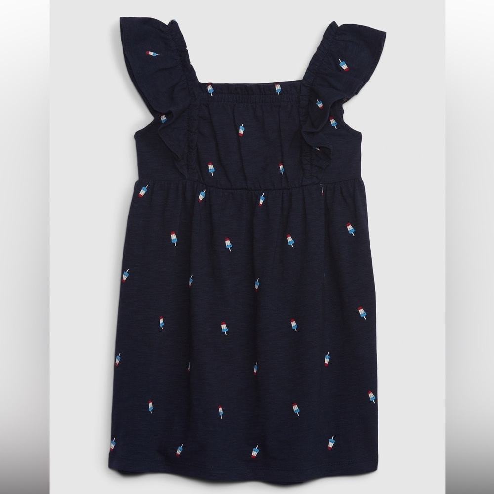 Baby Gap Kids Popsicle Dress 4T 5T Summer Navy Fourth 4th of July Labor Day NWT!